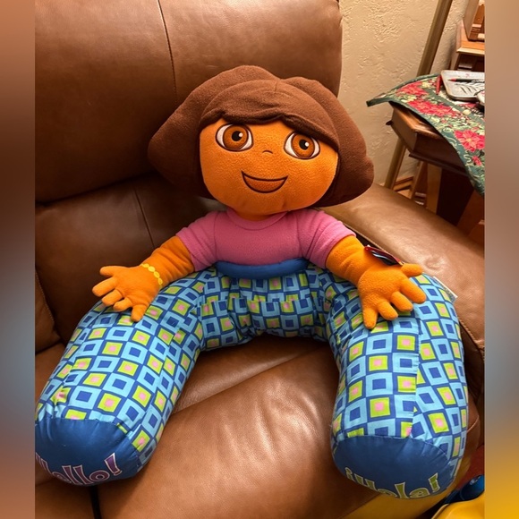 Dora The Explorer Other - Dora The Explorer Vintage 2003 Lounger Pillow Stuffed Plush Chair RARE WITH TAG